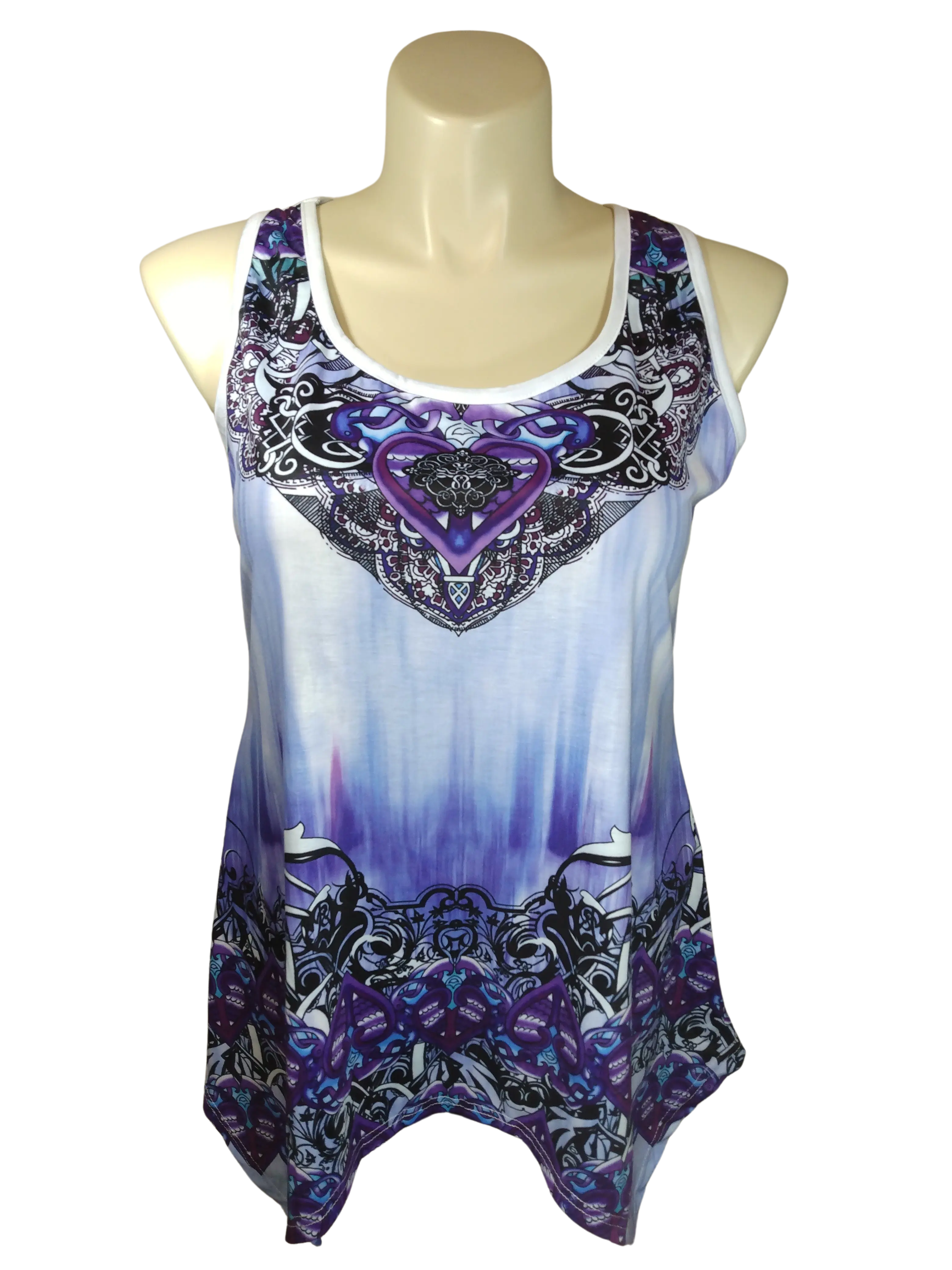 Nextmia Women’s Purple Graphic Tank Top, Size 16