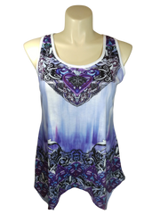Nextmia Women’s Purple Graphic Tank Top, Size 16