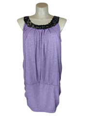 Nextmia Women’s Purple Sequin Tunic, Size 18