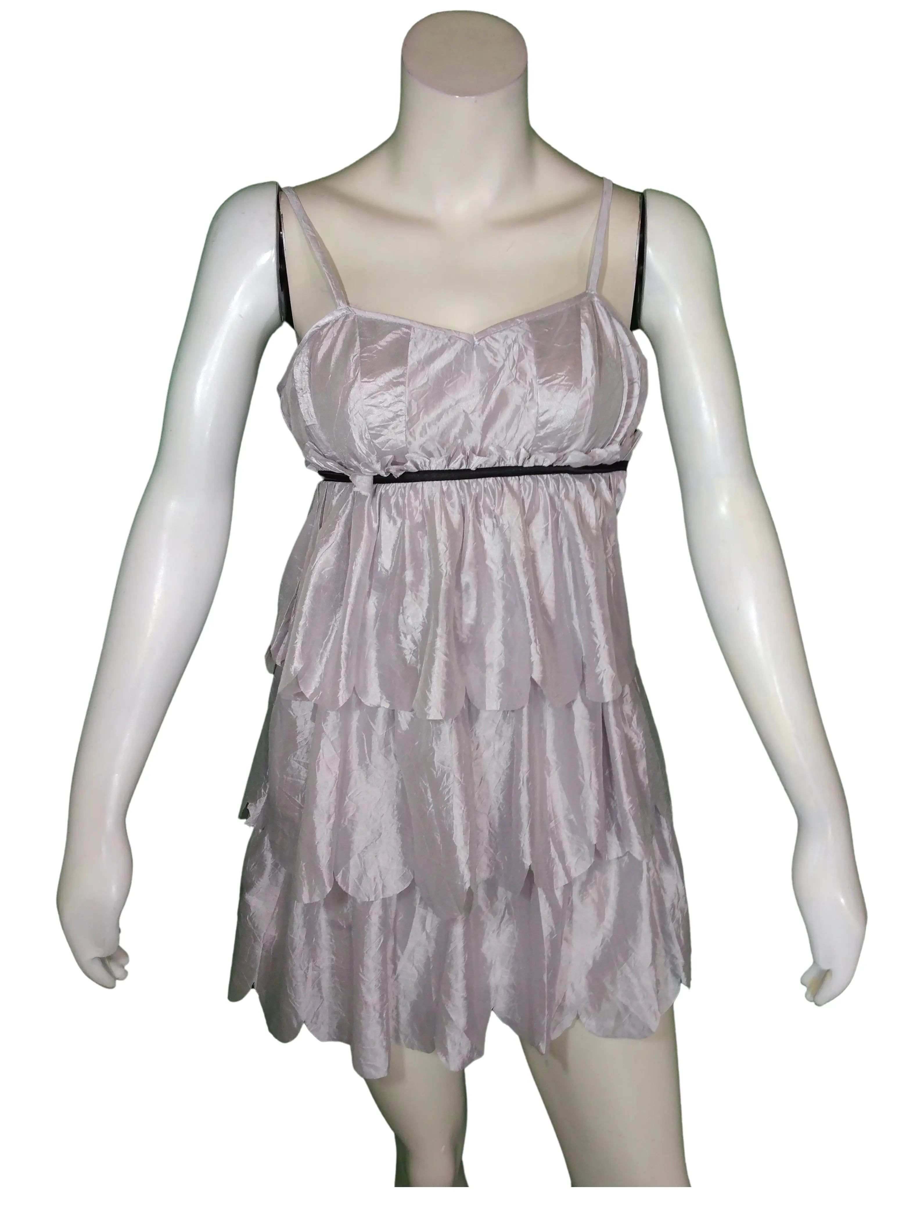 Minuet Women’s Light Lavender Tiered Dress, Size Small