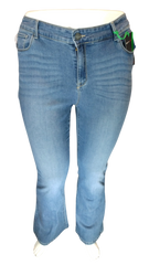Style&Co. Women’s Denim Blue Mid Rise Flare Leg Jeans, Size 16W