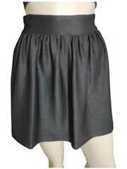 girls black floral skirt ghost flower pattern