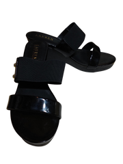Lauren Ralph Lauren Rhianna Platform Wedge Sandals in Black