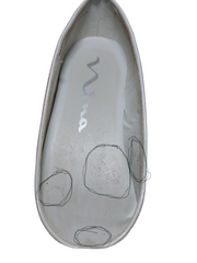 Nina Girl's Pegasus Little Kid Ivory Patent Satin Ballet Flats