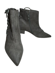 Metaphor Brown Side Zipper Pointy Toe Ankle Boot - Women's Size 7.5 | Elegant & Trendy Footwear