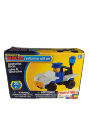 Make it Blocks Policeman with ATV - 25 Piece Set (Box Is Slightly Crushed)