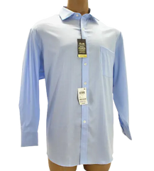 Tasso Elba Light Blue Supima Regular Fit Long Sleeve Shirt