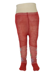 Sofia Red Floral/Stripe Tights