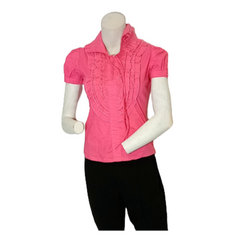 Runway Paris Pink Lace up Top