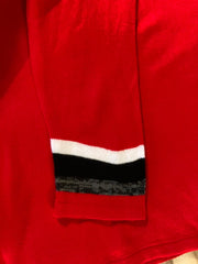 Sara Morgan Red Button-Front Cardigan