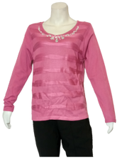 Pink Jeweled Sweater