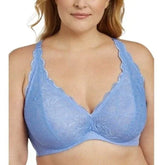 INC International Concepts Womens Plus Size Lace Halter Bralette Yacht Blue