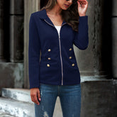 Amasoo Navy & Gold Military Jacket