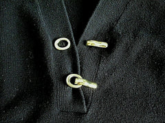 Charter Club Deep Black Henley Sweater