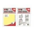 M&G 3"x3" Economic Pack Sticky Notes 100 sheets yellow color 76*76mm (5 per pack)