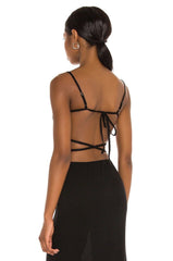 WeWoreWhat Ruched Top in Black - size S