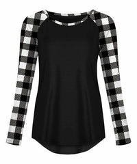 UDEAR Plaid Raglan Top size 3X