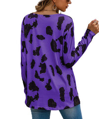 La Mode Leopard V-Neck Top size XXL