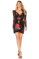 Black Ruched Mini Dress