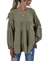 Suvimuga Tiered Ruffle Top size XL