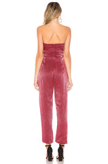 womens red jumpsuit