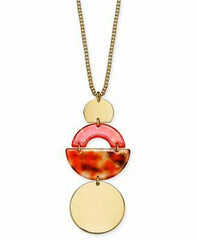 Alfani Tortoise-Look Geometric 36" Pendant Necklace