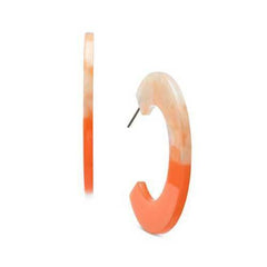 INC International Concepts Medium Resin Ombre Hoop Earrings