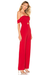 red jumpsuit