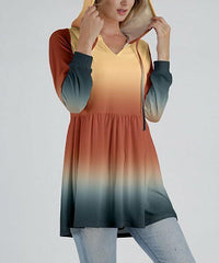 Tie-Dye Empire-Waist Hoodie size L (12/14)