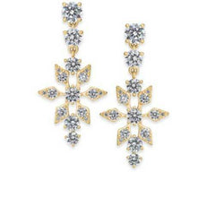 Eliot Danori Crystal Snowflake Drop Earrings