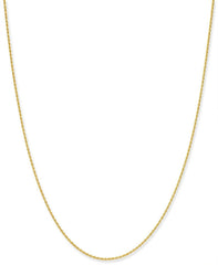 Giani Bernini Thin Rope Chain Necklace in 18k Gold-Plate Over Sterling Silver