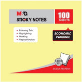 M&G 3"x3" Economic Pack Sticky Notes 100 sheets yellow color 76*76mm (5 per pack)
