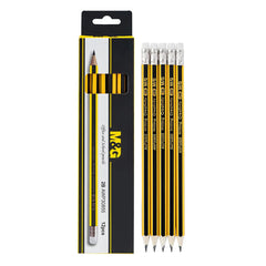 M&G Pencil hexagon with eraser 2B (10 per pack)