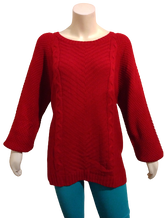 NY Collection Woman Red Knit Sweater
