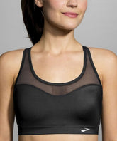Brooks Black Mesh Racerback Bra