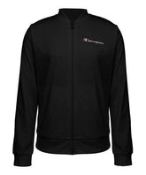 Champion Black Script Tape Track Jacket