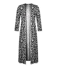 UDEAR Black & White Leopard Duster