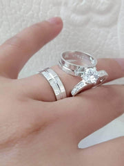 Campus Sophisticate Collection 925 Pure Italian Silver Wedding Rings