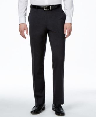 Alfani Mens Pants Traveler Solid Classic-F Black 32x30