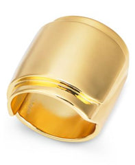 Alfani Gold-Tone Wide Ring Gold 7