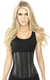 Ann Chery 3 Hook Black Metallic Waist Cincher