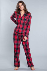 Be Wicked 2 Piece Long Sleeve Flannel Pajama Set