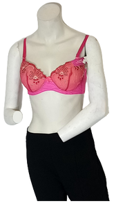 Lingyuli Pink Lace Covered Bra