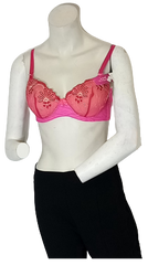 Lingyuli Pink Lace Covered Bra