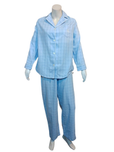 Lauren Ralph Lauren Brushed Cotton Pajamas Set Blue Plaid