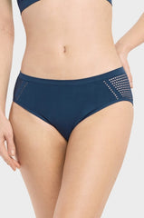 Sofra Ladies Seamless Bikini Panty LP0261SK Deep Blue