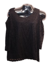 Black NY Collection Mesh Top
