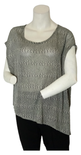 Honey Punch Thin Sweater White & Black