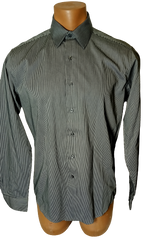 Alfani men's dress shirt black/white