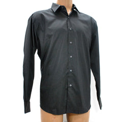 Alfani Men Black Fashion Slim Fit Long Sleeve Shirt 17-17 1/2, 34/35